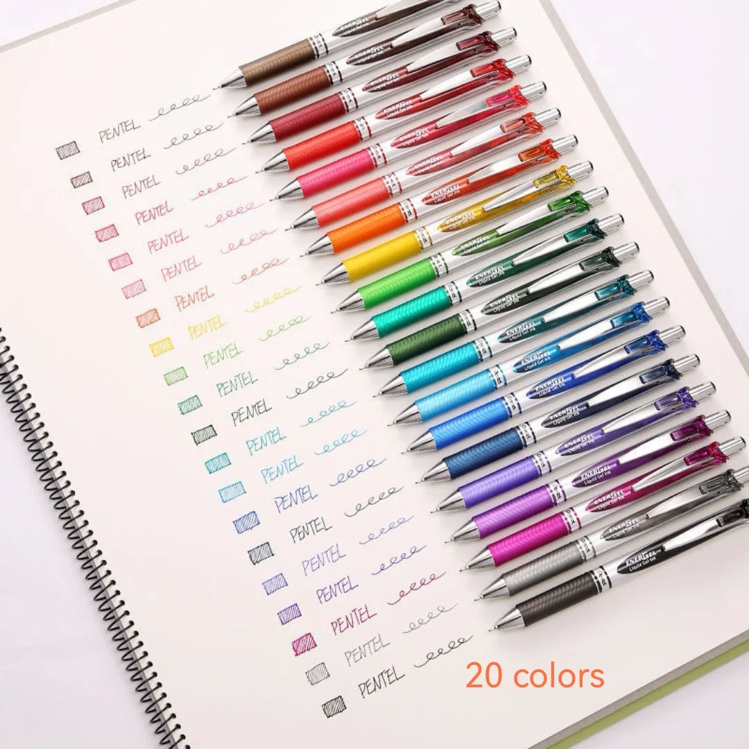 1pc Pentel  BLN75 Gel Pen 20th Anniversary Smooth And Quick-drying Press Water Pen For Students With 0.5mm Japanese Stationery
