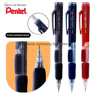 1pcs Pentel Mechanical Pencil 0.5mm PD255 Drawing Art Supplies Office Accessories Student School Stationery Side Press Out Lead