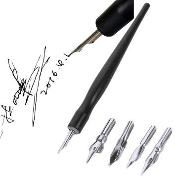 Avoid Scrubbing Panel Line Pen Leaking Pen with 5 Nibs Infiltration Line Pen Plastic Alloy Metal Permeation Pen Drawing