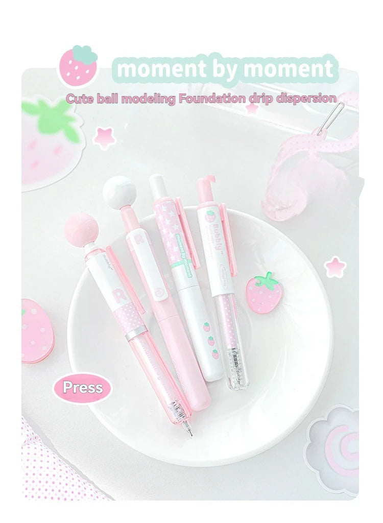 4PC Neutral Pen  Short Pen  4-Pack  High Aesthetic Value  360  Rotation  Decompression  And Problem  Solving Pen