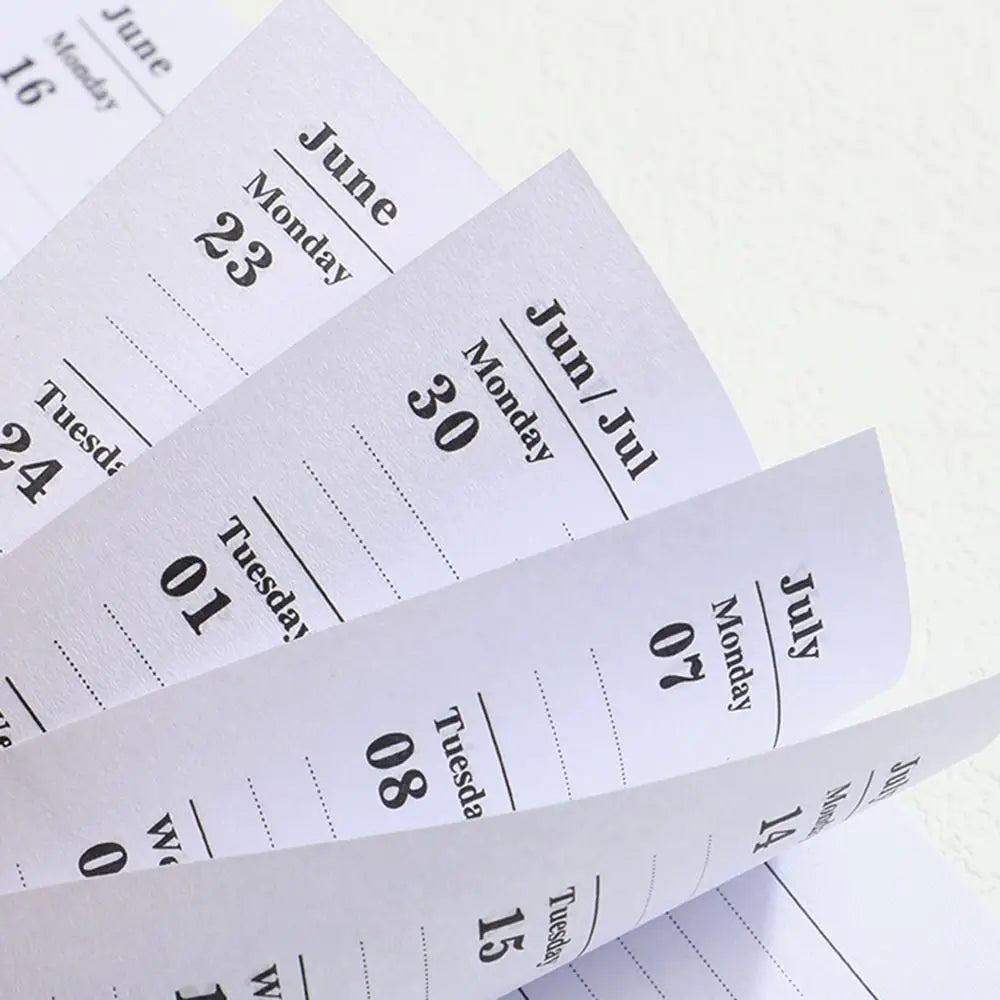 English A7 Mini Pocket Notebook To Do List Taking Notes Efficiency Plan Notebook 12 Months Diary Notepad 365 Days Notepad