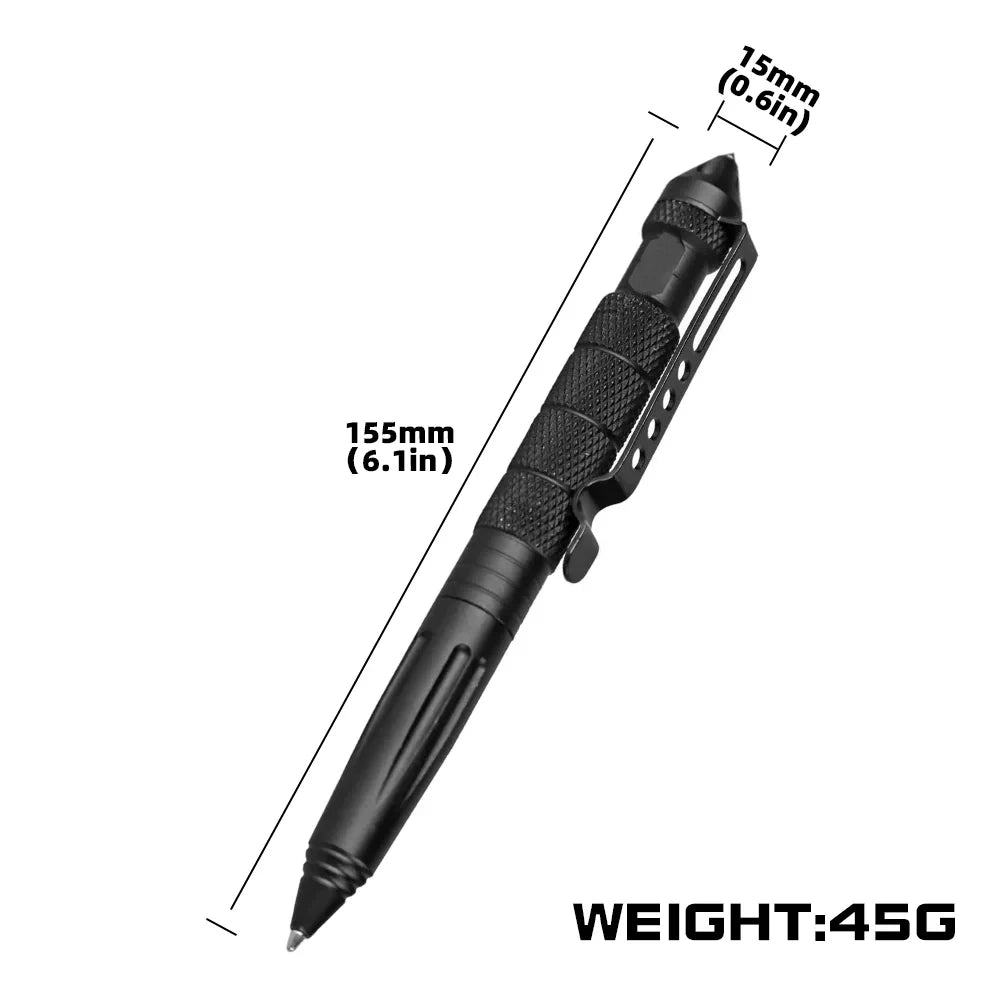 Outdoor Self-defense Tactical Defense Pen EDC Multi-function Special Combat Pen Window Breaking Survival pen
