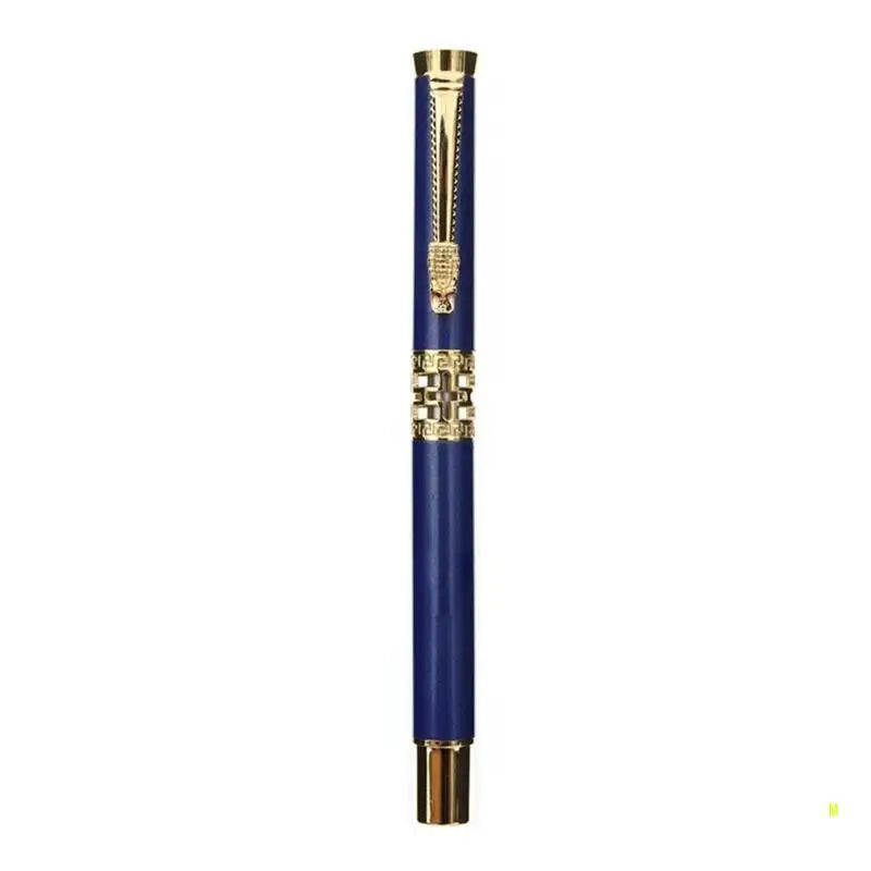 Classic Design Full Metal Brass Copper Roller Ballpoint Pen Business Men Gift Writing Pen Buy 2 Send Gift F19E